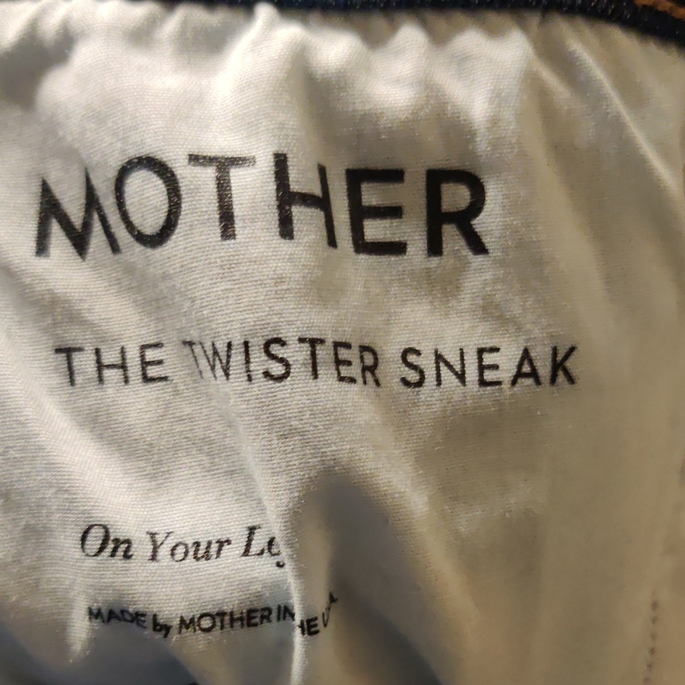 MOTHER The Twister Sneak Jeans Size 29 - Picture 7 of 12